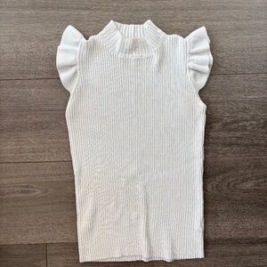 White Sleeveless Sweater